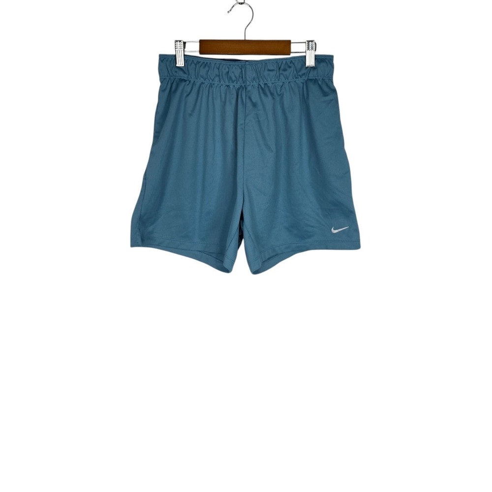Nike Dri-FIT Shorts Womens Small Blue Polyester Athletic‎ Running Pockets Gym